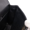 Chanel Classic Double Flap Bag Medium Velourleder Schwarz 24k GHW