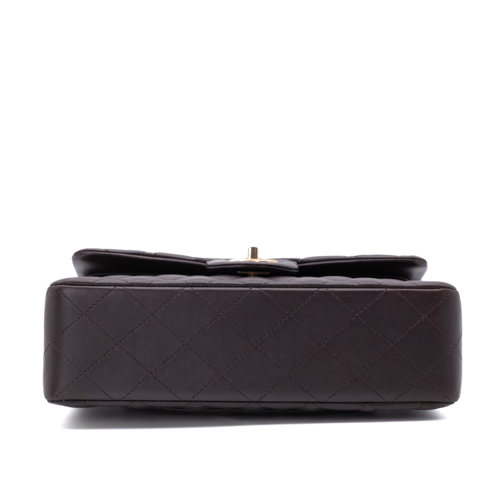 Chanel Classic Double Flap Bag Small 21A Lammleder Braun GHW