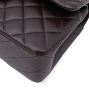 Chanel Classic Double Flap Bag Small 21A Lammleder Braun GHW