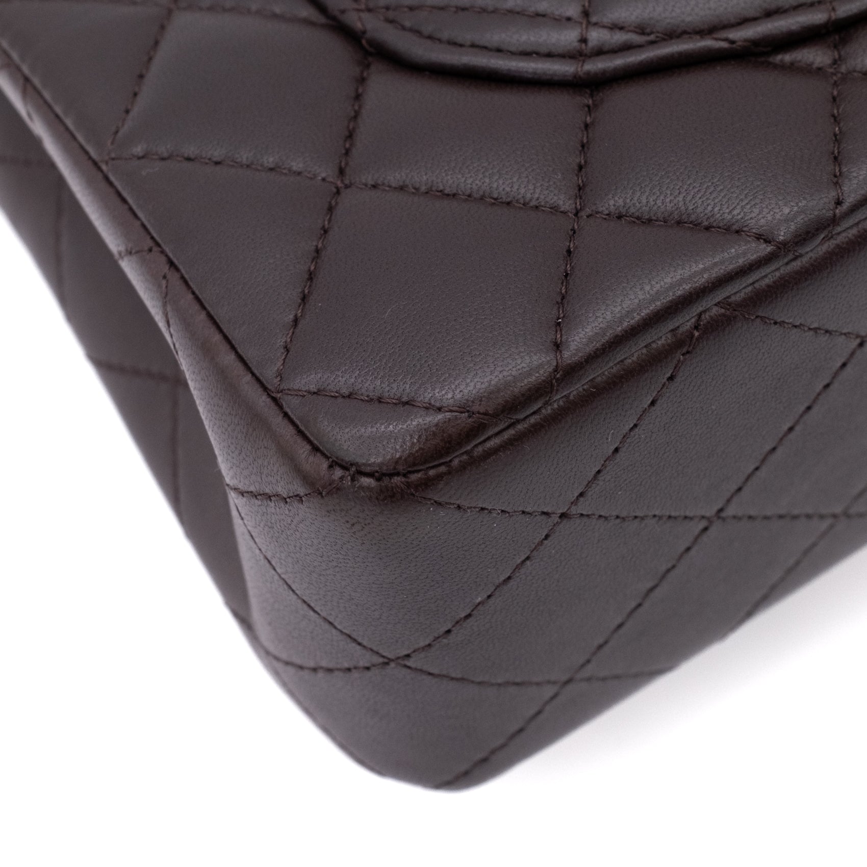 Chanel Classic Double Flap Bag Small 21A Lammleder Braun GHW