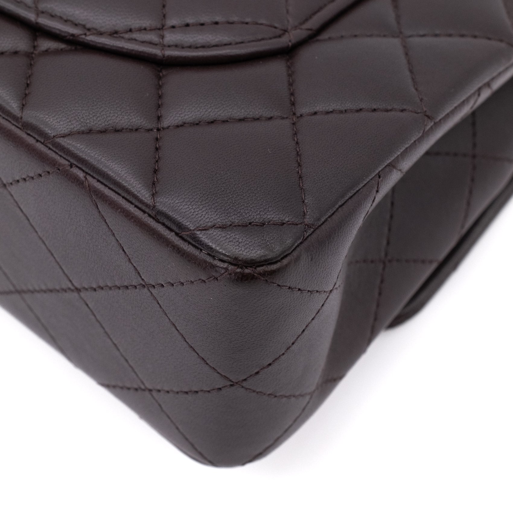 Chanel Classic Double Flap Bag Small 21A Lammleder Braun GHW