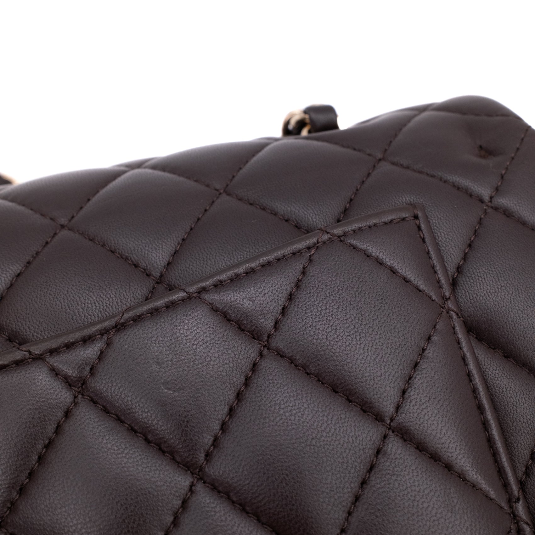 Chanel Classic Double Flap Bag Small 21A Lammleder Braun GHW