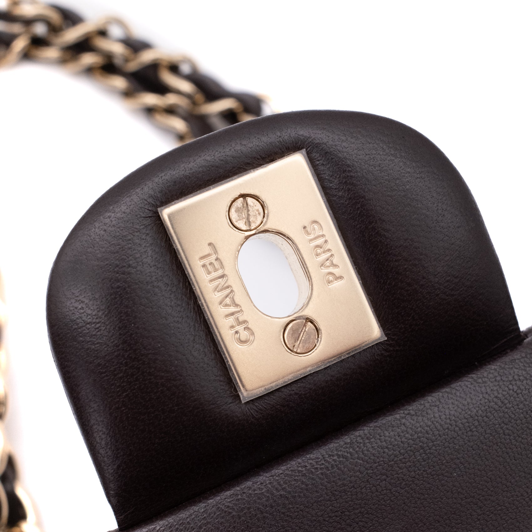 Chanel Classic Double Flap Bag Small 21A Lammleder Braun GHW