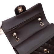 Chanel Classic Double Flap Bag Small 21A Lammleder Braun GHW