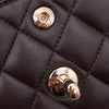 Chanel Classic Double Flap Bag Small 21A Lammleder Braun GHW