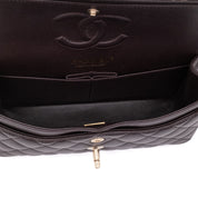 Chanel Classic Double Flap Bag Small 21A Lammleder Braun GHW