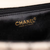 Chanel Classic Single Flap East West Microquilting Jersey Beige Schwarz GHW Matt