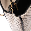 Chanel Classic Single Flap East West Microquilting Jersey Beige Schwarz GHW Matt