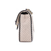 Chanel Classic Single Flap East West Microquilting Jersey Beige Schwarz GHW Matt