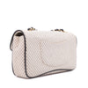 Chanel Classic Single Flap East West Microquilting Jersey Beige Schwarz GHW Matt