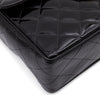 Chanel Classic Single Flap Jumbo XL Lackleder Schwarz GHW 24k
