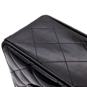 Chanel Classic Single Flap Jumbo XL Lackleder Schwarz GHW 24k