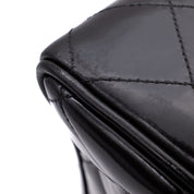Chanel Classic Single Flap Jumbo XL Lackleder Schwarz GHW 24k