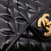 Chanel Classic Single Flap Jumbo XL Lackleder Schwarz GHW 24k