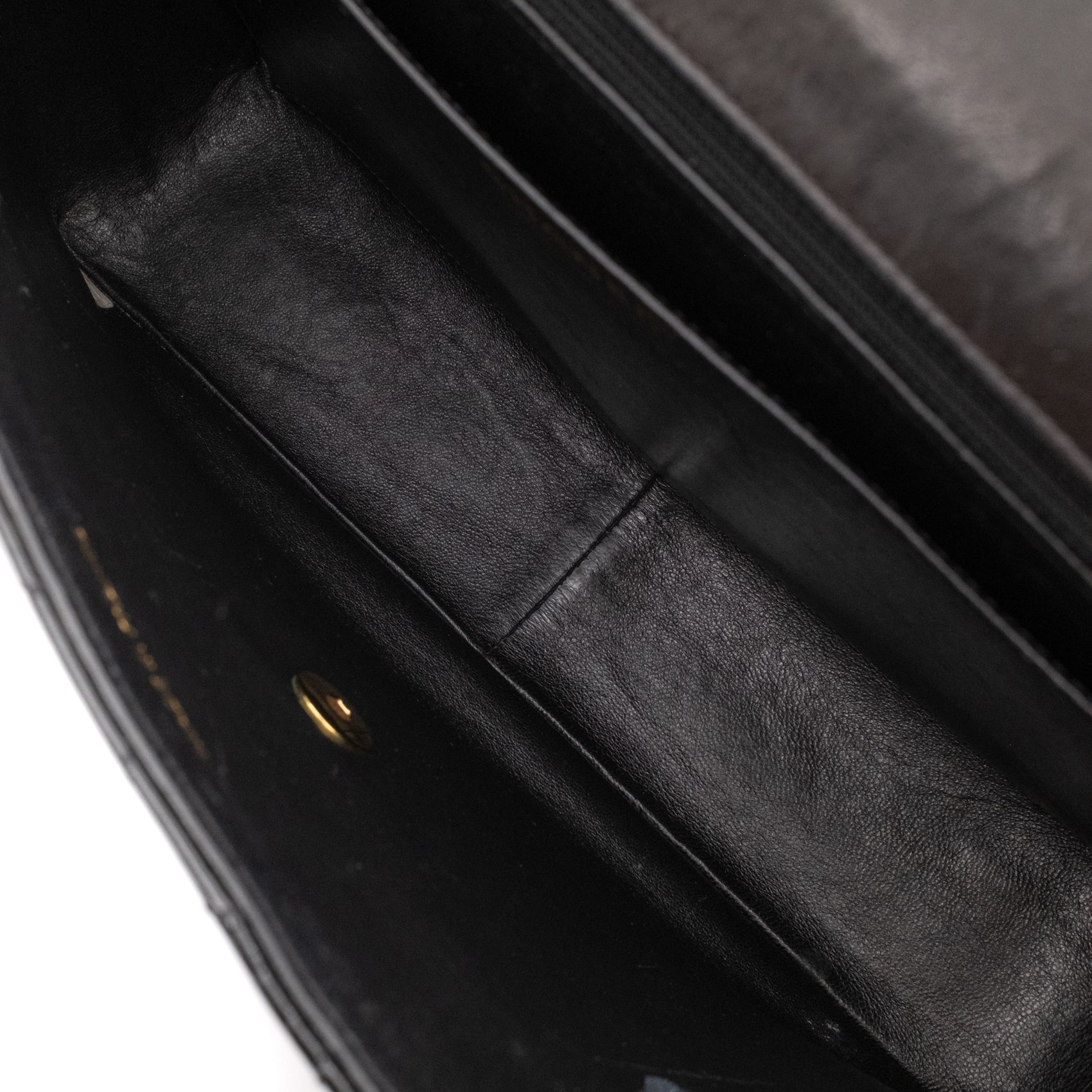 Chanel Classic Single Flap Jumbo XL Lackleder Schwarz GHW 24k