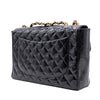 Chanel Classic Single Flap Jumbo XL Lackleder Schwarz GHW 24k