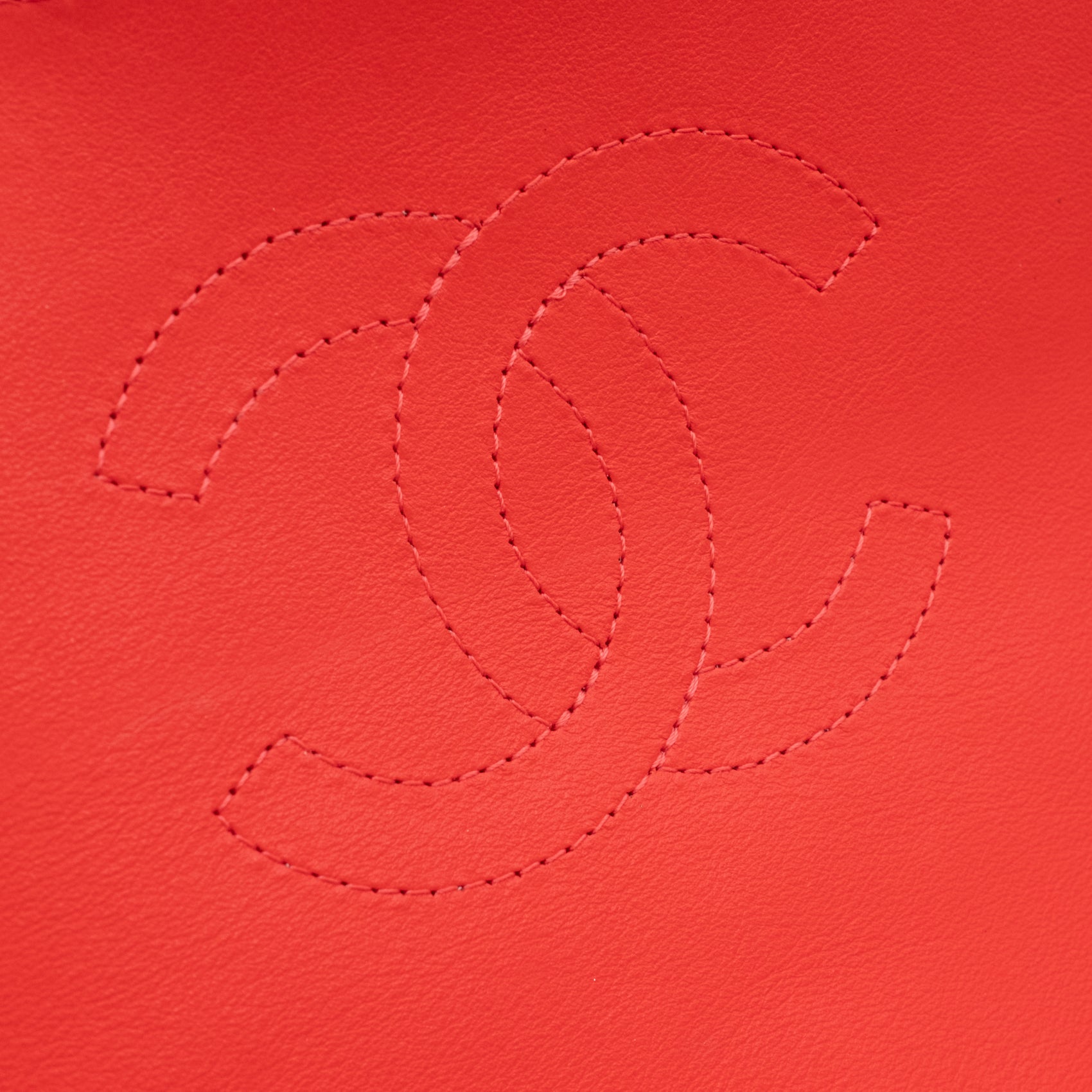 Chanel Single Flap Mini Rectangle Small 21P Raffia Stroh Korall Rot GHW