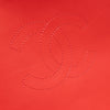 Chanel Single Flap Mini Rectangle Small 21P Raffia Stroh Korall Rot GHW