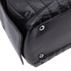 Chanel Classic Jumbo Single Flap Schultertasche Lammleder Schwarz Vertical Quilted Mademoiselle SHW