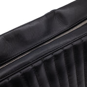 Chanel Classic Jumbo Single Flap Schultertasche Lammleder Schwarz Vertical Quilted Mademoiselle SHW