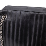 Chanel Classic Jumbo Single Flap Schultertasche Lammleder Schwarz Vertical Quilted Mademoiselle SHW
