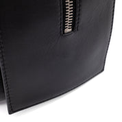 Chanel Classic Jumbo Single Flap Schultertasche Lammleder Schwarz Vertical Quilted Mademoiselle SHW