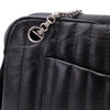 Chanel Classic Jumbo Single Flap Schultertasche Lammleder Schwarz Vertical Quilted Mademoiselle SHW