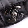 Chanel Classic Jumbo Single Flap Schultertasche Lammleder Schwarz Vertical Quilted Mademoiselle SHW