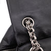 Chanel Classic Jumbo Single Flap Schultertasche Lammleder Schwarz Vertical Quilted Mademoiselle SHW