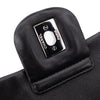 Chanel Classic Jumbo Single Flap Schultertasche Lammleder Schwarz Vertical Quilted Mademoiselle SHW