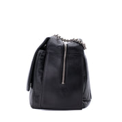 Chanel Classic Jumbo Single Flap Schultertasche Lammleder Schwarz Vertical Quilted Mademoiselle SHW