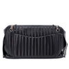 Chanel Classic Jumbo Single Flap Schultertasche Lammleder Schwarz Vertical Quilted Mademoiselle SHW