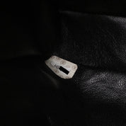 Schwarze Chanel Timeless Handtasche Double Face Medium Größe aus Jersey Material mit silberner Hardware Seriennummer