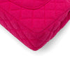 Pinke Chanel Timeless Double Flap Bag Handtasche in Medium Größe aus Jersey Tweed Material mit matt goldener Hardware