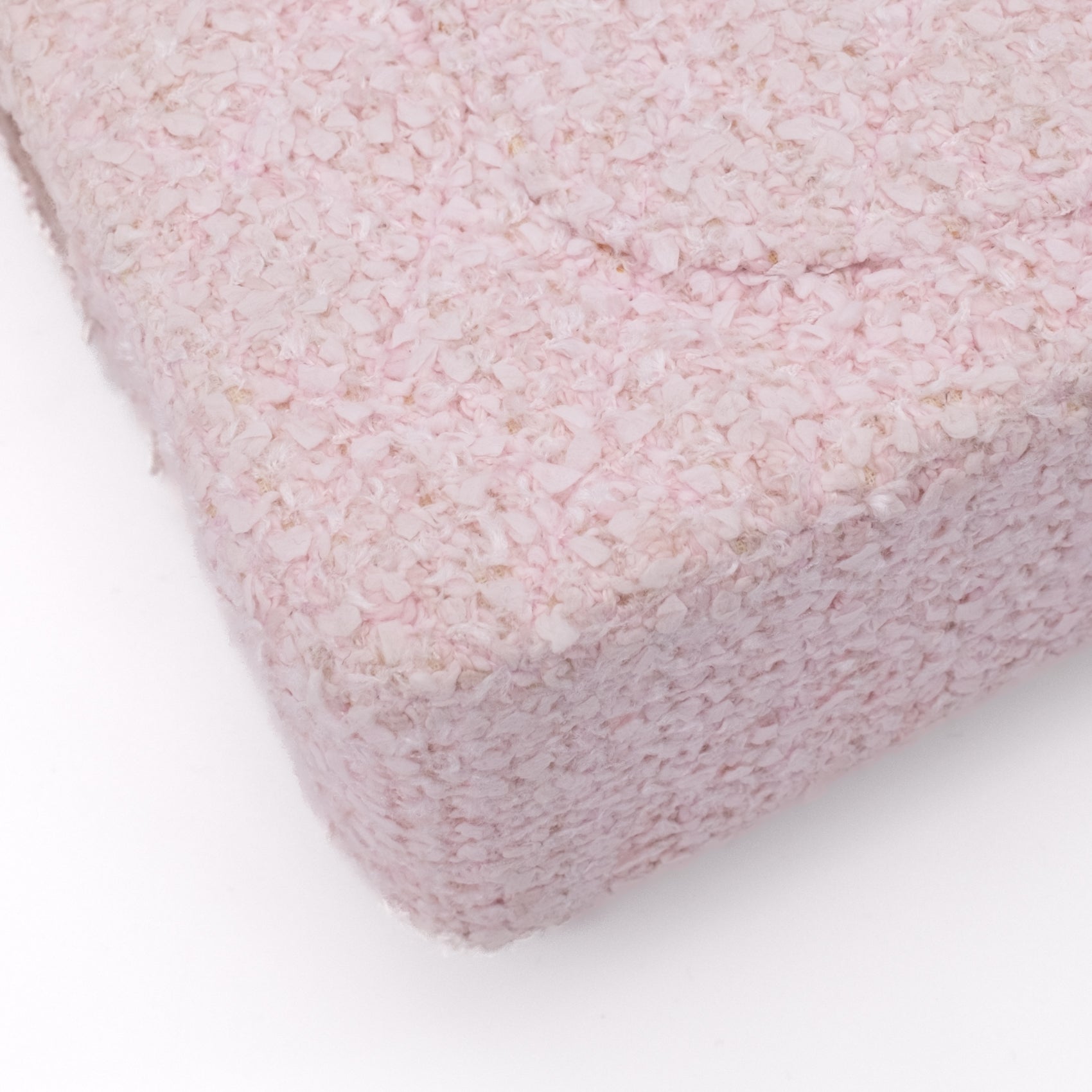 Chanel Classic Double Flap Medium Boucle Tweed Rosa Pink GHW