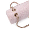 Chanel Classic Double Flap Medium Boucle Tweed Rosa Pink GHW