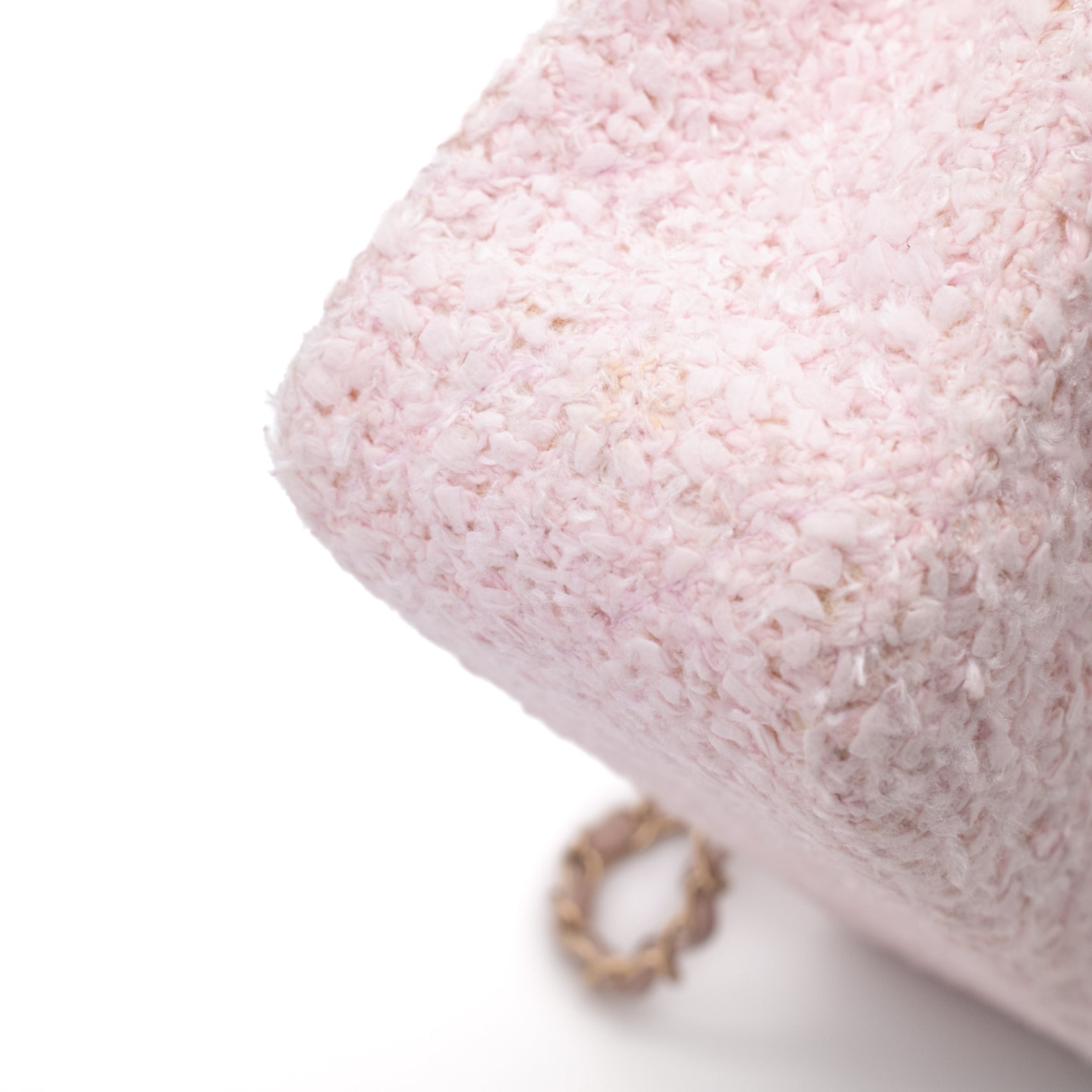 Chanel Classic Double Flap Medium Boucle Tweed Rosa Pink GHW