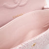 Chanel Classic Double Flap Medium Boucle Tweed Rosa Pink GHW