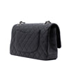 Chanel Classic Timeless Double Flap Bag in Medium Größe aus schwarzem Caviar Leder Material mit silberner Hardware