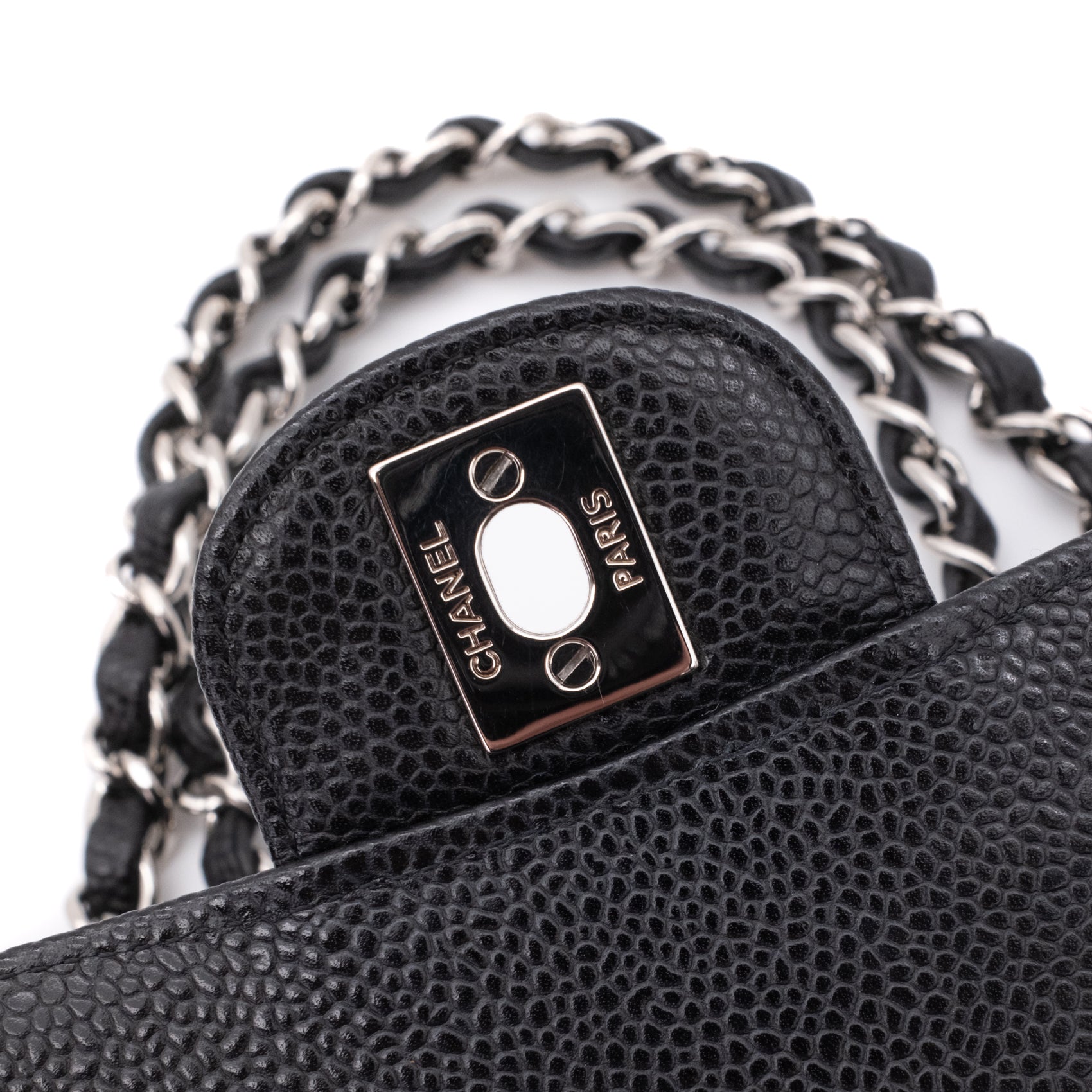 Chanel Classic Double Flap Medium Caviarleder Schwarz PHW