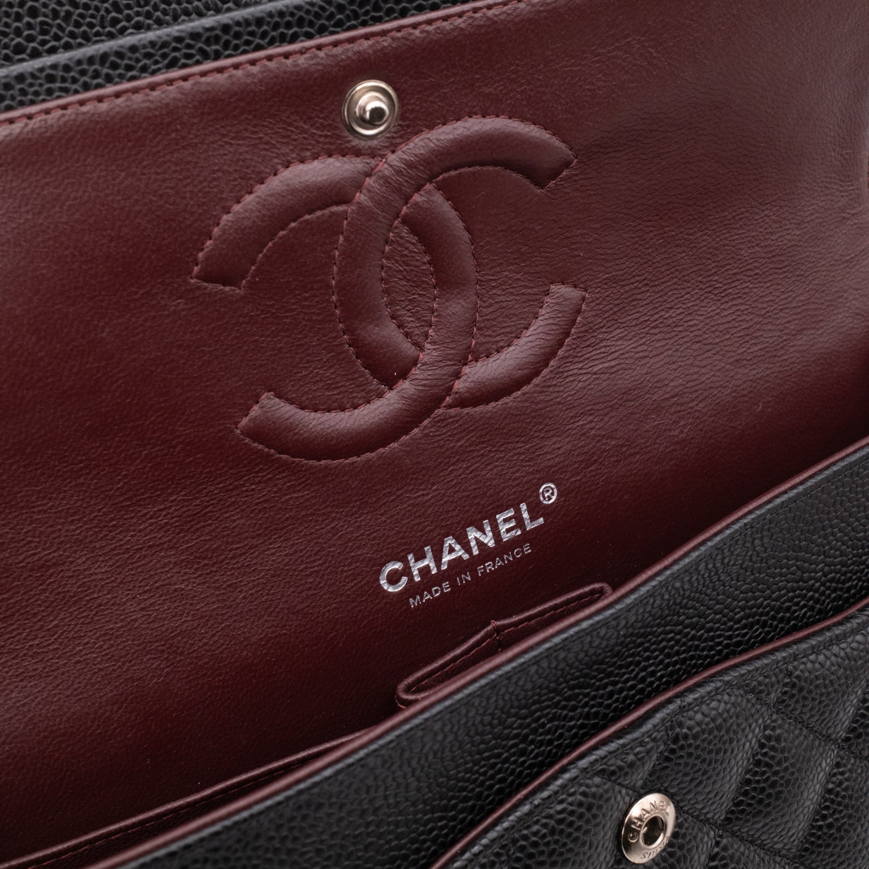 Chanel Classic Double Flap Medium Caviarleder Schwarz PHW