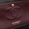 Chanel Classic Timeless Double Flap Bag in Medium Größe aus schwarzem Lammleder Material mit goldener Hardware