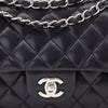 Chanel Classic Timeless Double Flap Bag Medium Lammleder Schwarz PHW