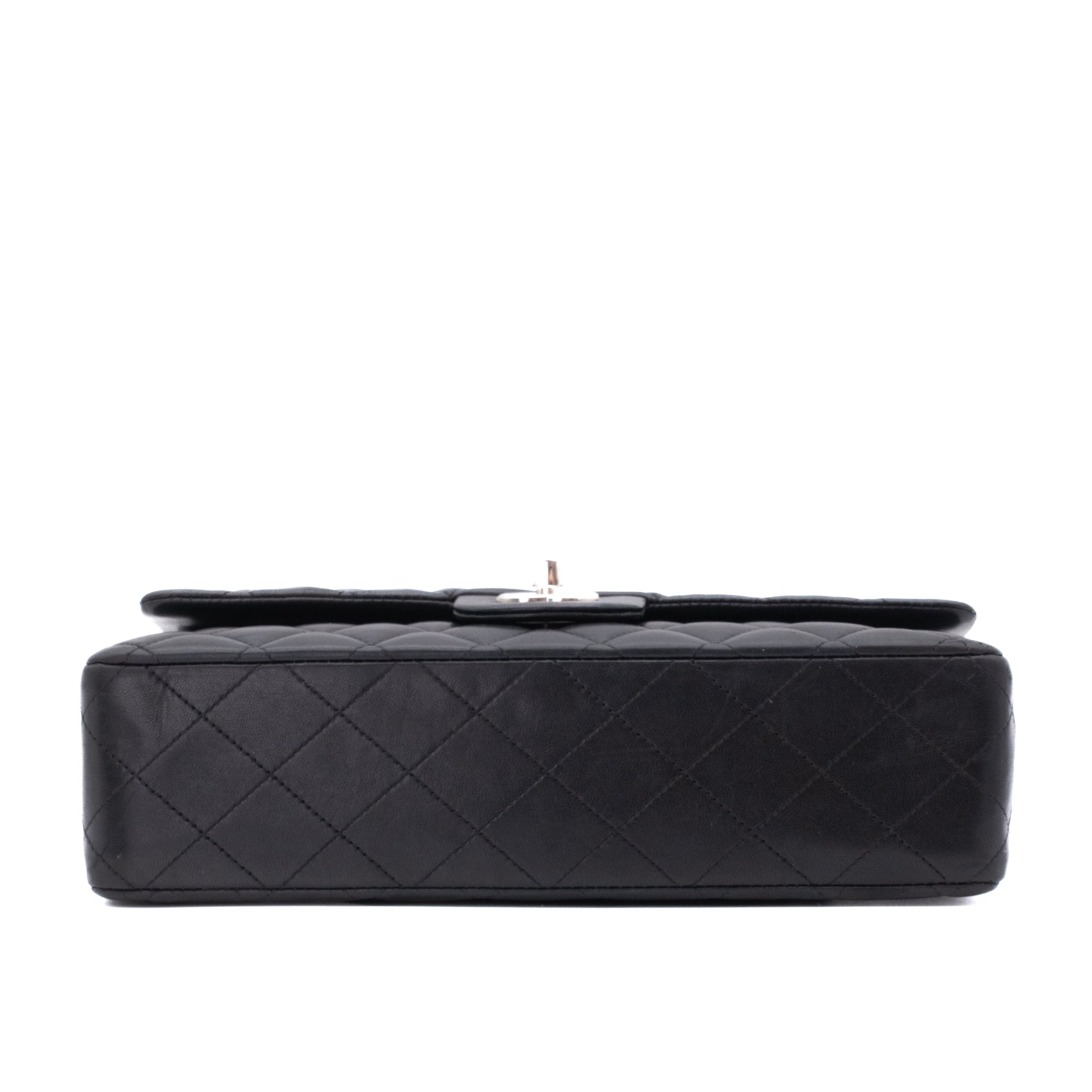 Chanel Classic Timeless Double Flap Bag Medium Lammleder Schwarz PHW