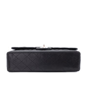 Chanel Classic Timeless Double Flap Bag Medium Lammleder Schwarz PHW