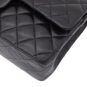 Chanel Classic Timeless Double Flap Bag Medium Lammleder Schwarz PHW