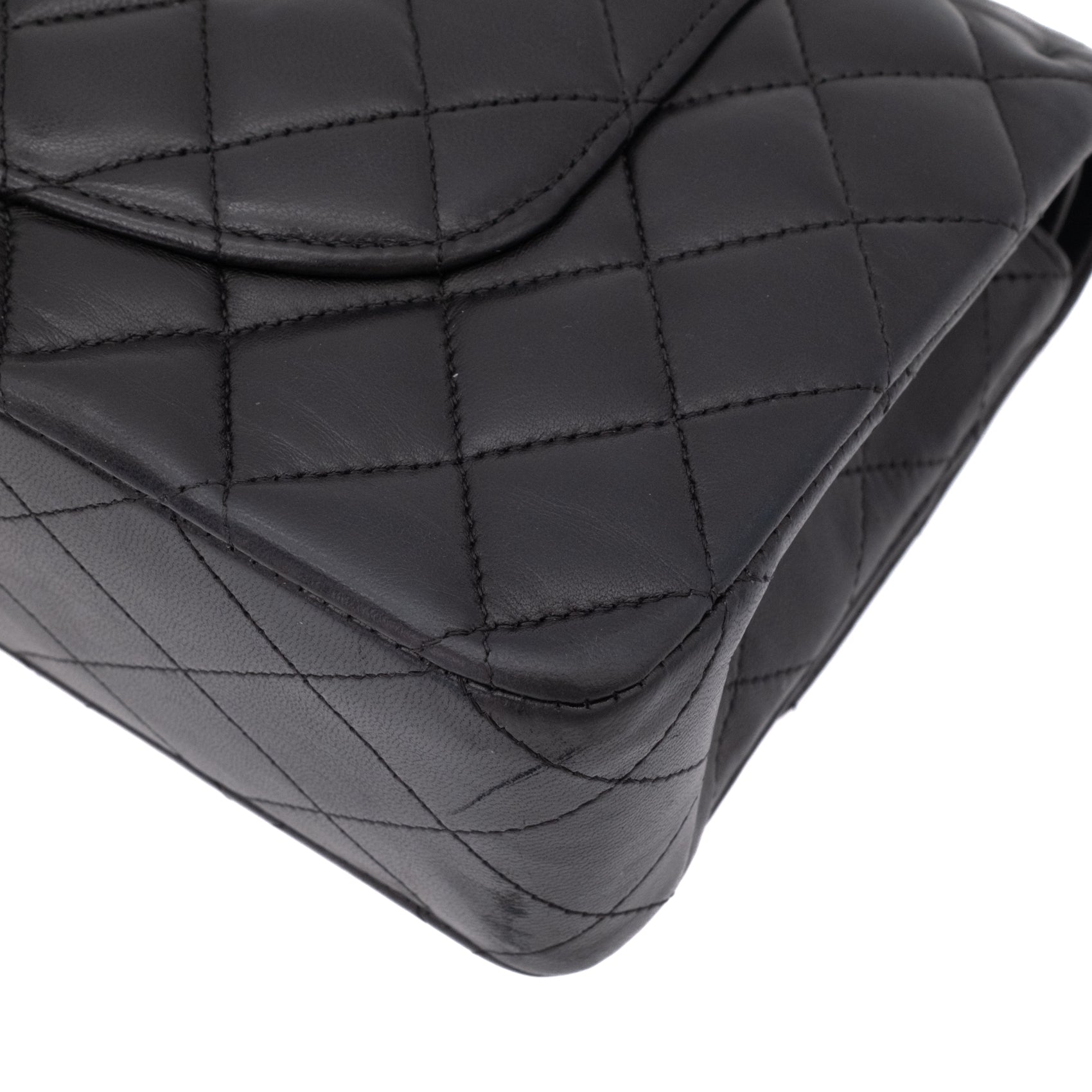 Chanel Classic Timeless Double Flap Bag Medium Lammleder Schwarz PHW