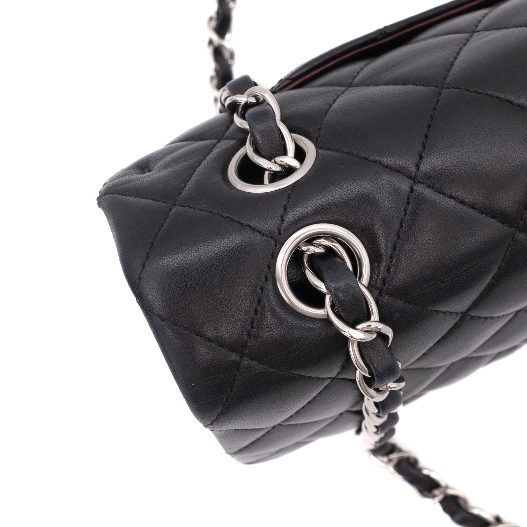 Chanel Classic Timeless Double Flap Bag Medium Lammleder Schwarz PHW