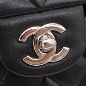 Chanel Classic Timeless Double Flap Bag Medium Lammleder Schwarz PHW