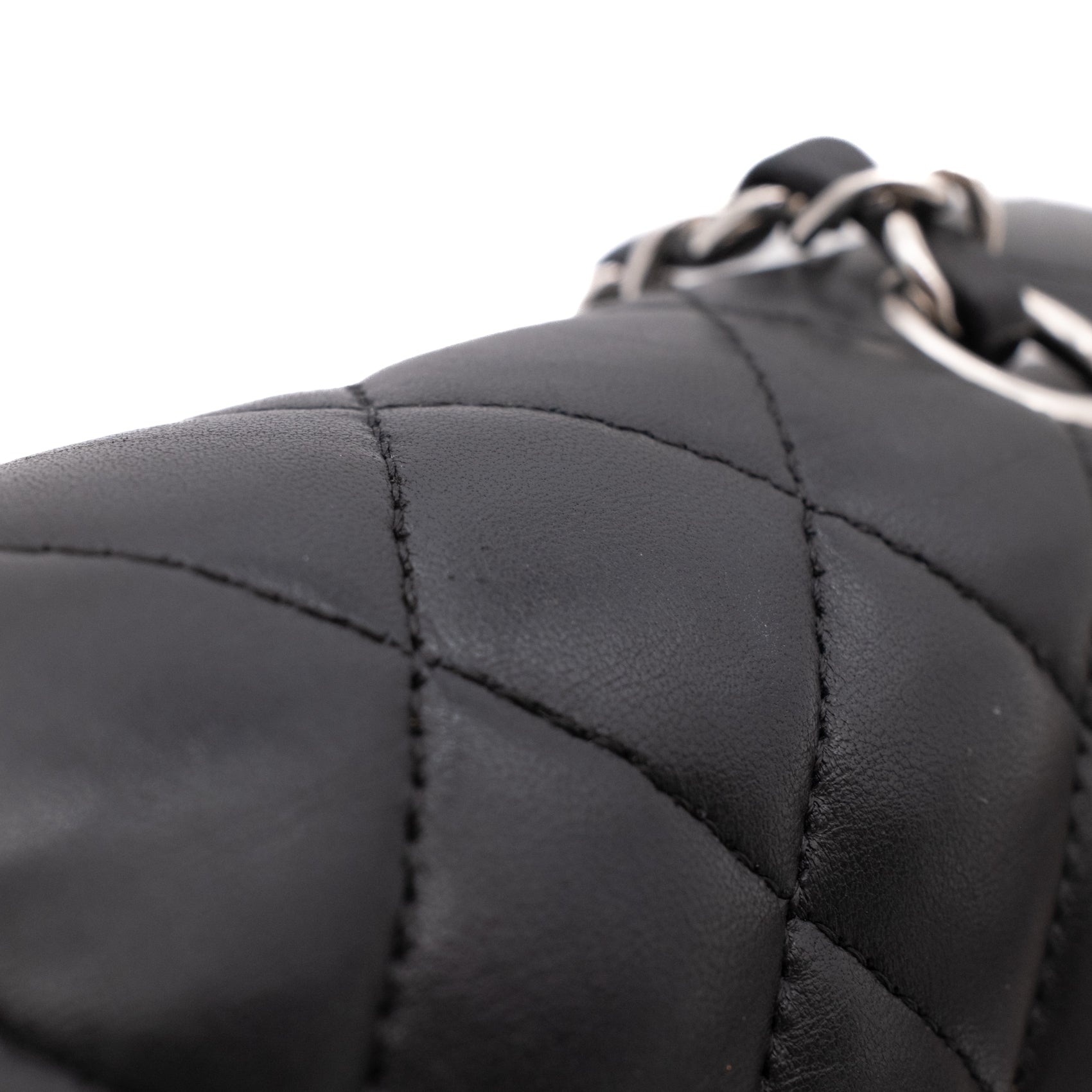 Chanel Classic Timeless Double Flap Bag Medium Lammleder Schwarz PHW